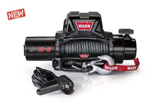 Warn 96815 Vehicle Mounted Recovery Winch 12 Volt 10000 LB Cap 90 Ft Synthetic Rope