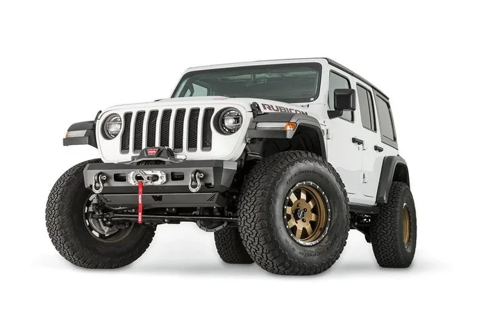 WARN Elite Stuby Front Bumper 18-26 Jeep Wrangler JL & Gladiator JT – Heavy-Duty 12,000 lb Rated