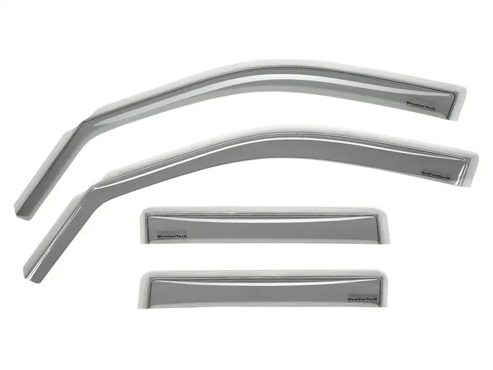 Weathertech 78027 Front&Rear Side Window Deflectors, Light Smoke
