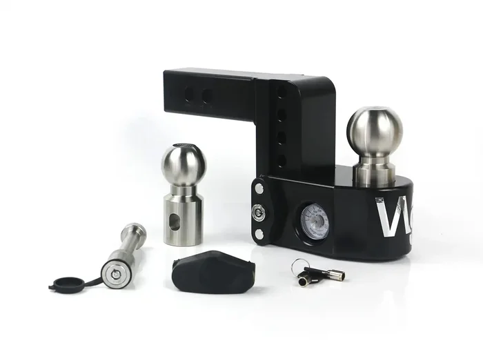 Weigh Safe WS4-2-KA-CER-BLA Black Weigh Safe Drop Hitch – 4″ Drop for 2″ Shank w/Hitch Pin Lock