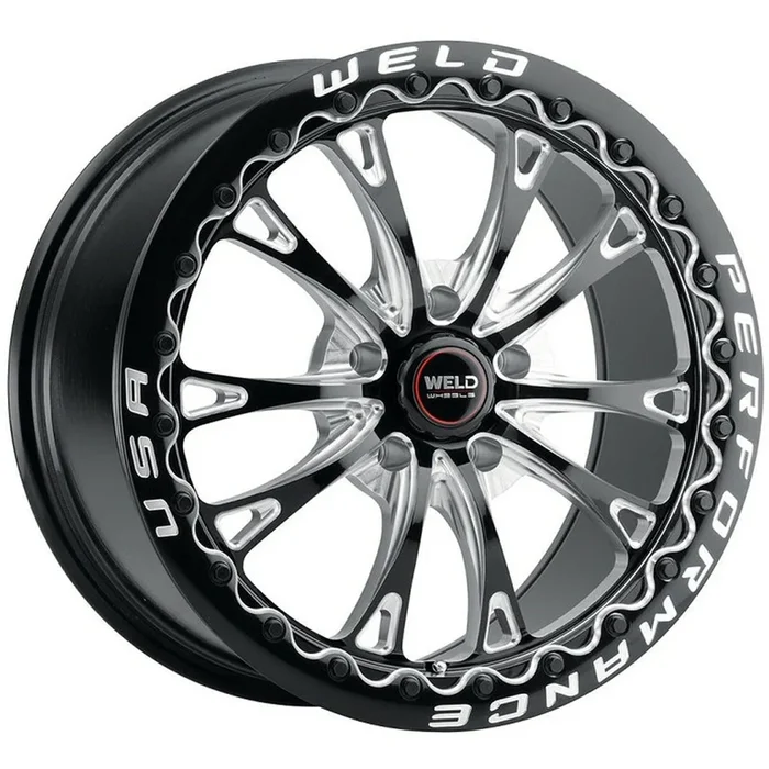 Weld Wheels Belmont Beadlock Gloss Black with Milled Spoke Windows and a Real Beadlock 17×10 | 5×114.3 (S90870067P50)
