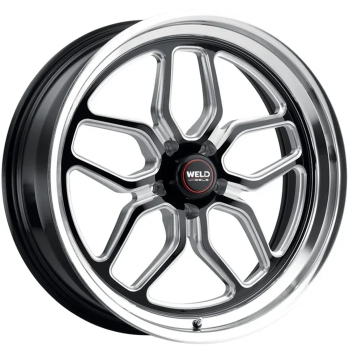 Weld Wheels Laguna Gloss Black with Milled Spoke Windows and a Polished Lip 20×10.5 | 5×120 (S10700521P38)