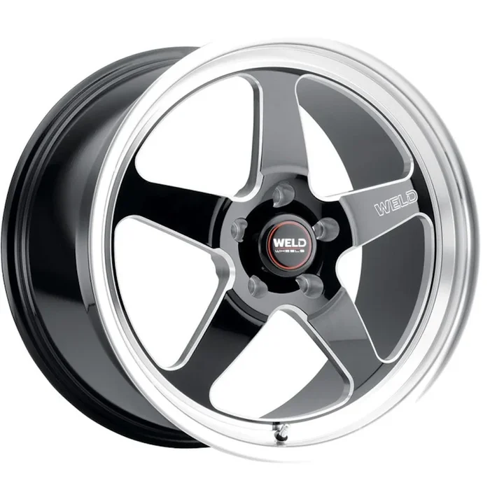 Weld Wheels Ventura Drag Gloss Black with Milled Spoke Windows and Real Beadlock 20×5 | 5×120 (S1550C022N23)