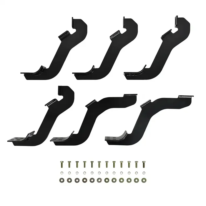 Westin 22-2265 – Premier Oval Nerf Step Bar Mount Kit Black Powdercoat For Super Crew Cab Extended
