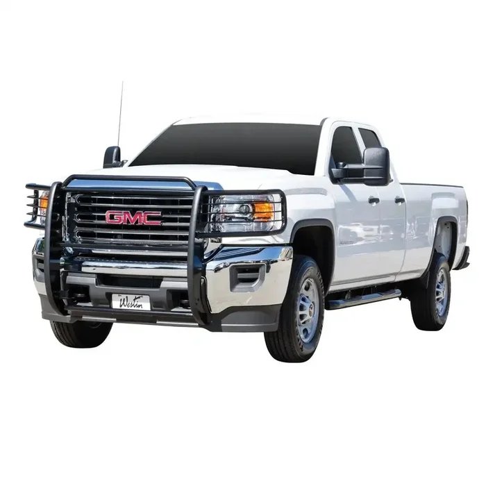 Westin 40-3695 – Sportsman Grille Guard Black Steel Double Hood Bar