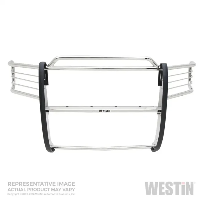 Westin 45-3810 – Sportsman Grille Guard Polished Stainless Steel Double Hood Bar