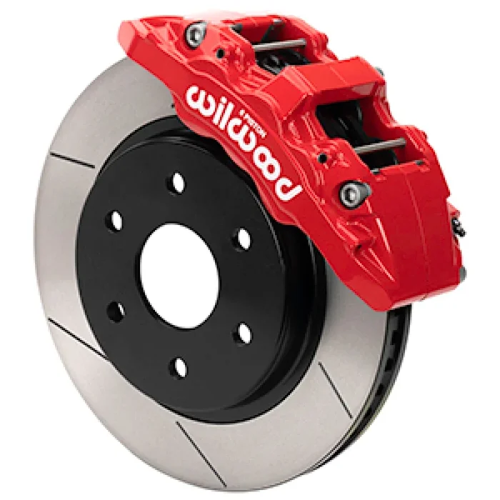 Wilwood 10-14 Ford F-150 Raptor Aero6-DM Front Brake Kit – Slotted – Red