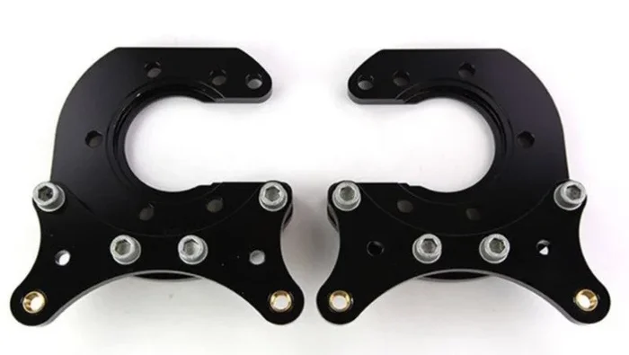 Wilwood Brackets (2) – Pro Street – Mopar/Dana – Green Snap Ring 2.36in Offset