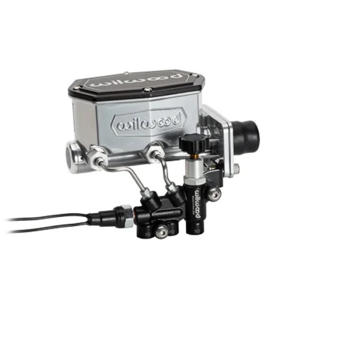 Wilwood Compact Tandem Master Cylinder w/ Combination Valve 1-1/8in Bore – Chrome