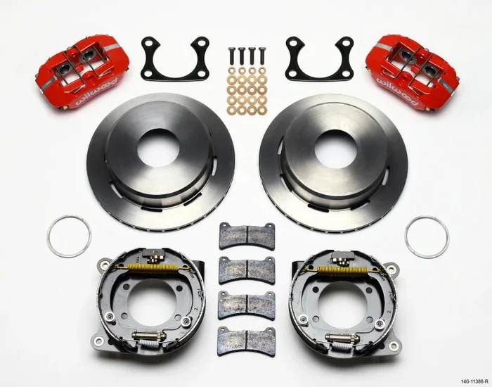 Wilwood Dynapro Low-Profile 11.00in P-Brake Kit – Red Big Ford 2.36in Offset Currie