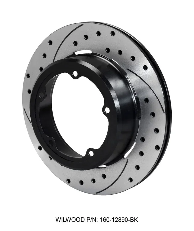 Wilwood Rotor-1.91in Offset-SRP-BLK-Drill-RH 12.19 x .810 – 5 x 5.75in Floater