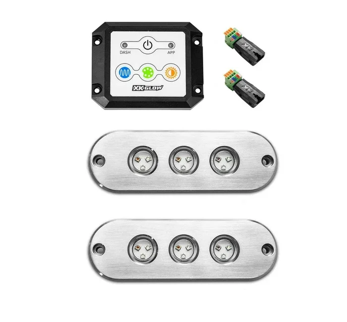 XKGlow RGB Led Underwater Boat Light Kit [27 watts] – 2pc