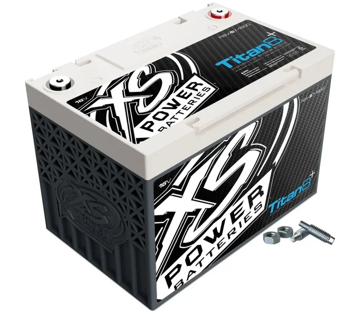 XS Power 12V, 14V, 16V Lithium Titan 8 Battery w/ M6 Terminal Bolts w/ Built In 2/0 Distribution 1000 Max Amps RSV-S7