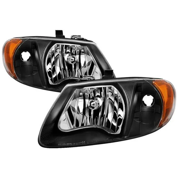 Xtune Headlights Chrysler Voyager & Grand Voyager (01-03) [Halogen] Black or Chrome w/ Amber Signal Light